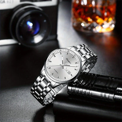 Męski zegarek mechaniczny z automatycznym mechanizmem marki Dianpai – model luksusowy, luminescencyjny wyświetlacz, klasyczny i minimalistyczny design, stal nierdzewna, wodoodporny, z kalendarzem i wskazaniem dnia tygodnia