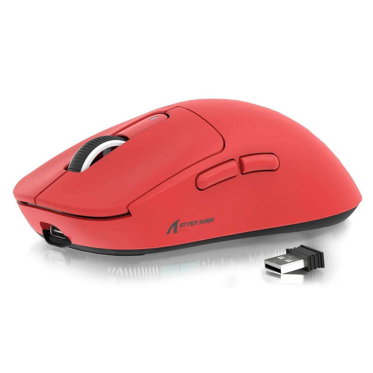 ATTACK SHARK X3 Wireless Gaming Mouse, Ultra-Light 49g Ergonomic Gaming Mouse with PAW3395 Sensor, Tri-Mode Bluetooth/2.4G/USB, 26K DPI Programmable Mouse