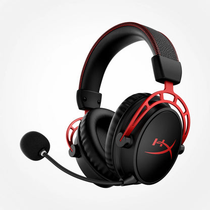 HyperX Cloud Alpha Wireless Gaming Headset with 300 Hour Battery, Dual Chamber Drivers, DTS Spatial Audio, Detachable Noise Cancelling Mic