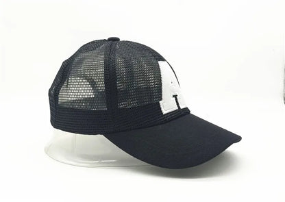 Summer autumn Kid Boy Cartoon Letter Embroidered Baseabll Caps Children Girls Outdoor Leisure Mesh Sport hats