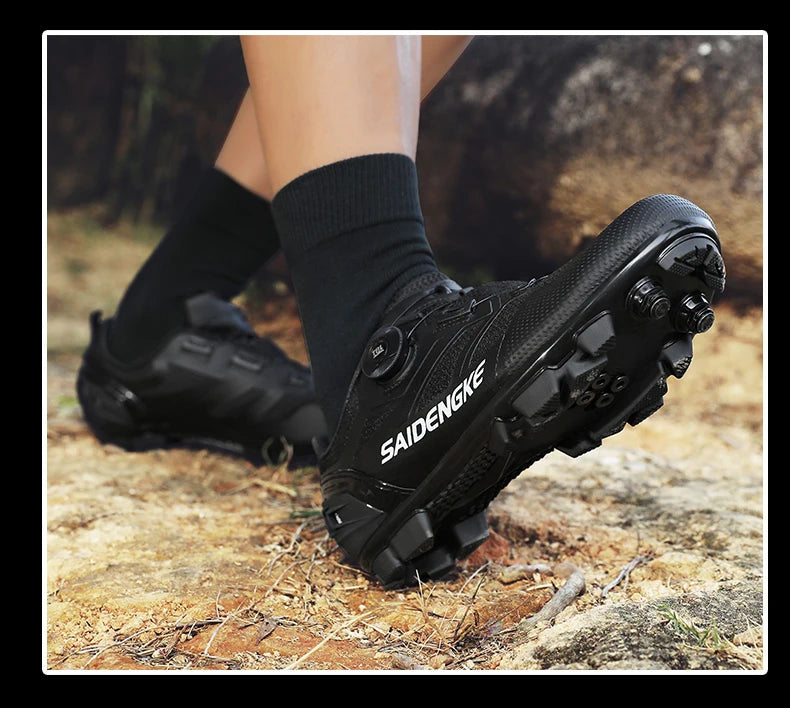 Zapatillas de ciclismo unisex nuevas, profesionales, ligeras, de lujo, originales, de carretera, de goma, para MTB, de competición, de moda, para bicicleta urbana y deportes callejeros