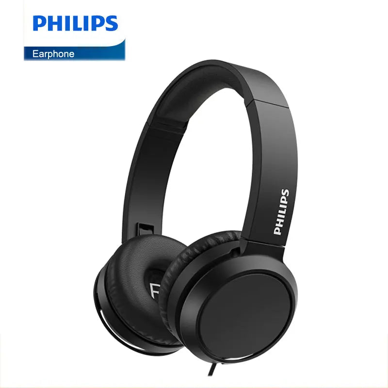 Philips TAH4105 Wired Headphones – HiFi Stereo Deep Bass HD Call Headset with Microphone for Online Learning, Office, Gaming & Sports