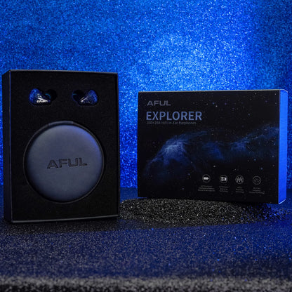 AFUL Explorer HiFi Wired Hybrid Earphones 1DD+2BA In-Ear Monitors with 3D Printed Acoustic Tube, RLC Crossover & Premium HiFi Earbuds