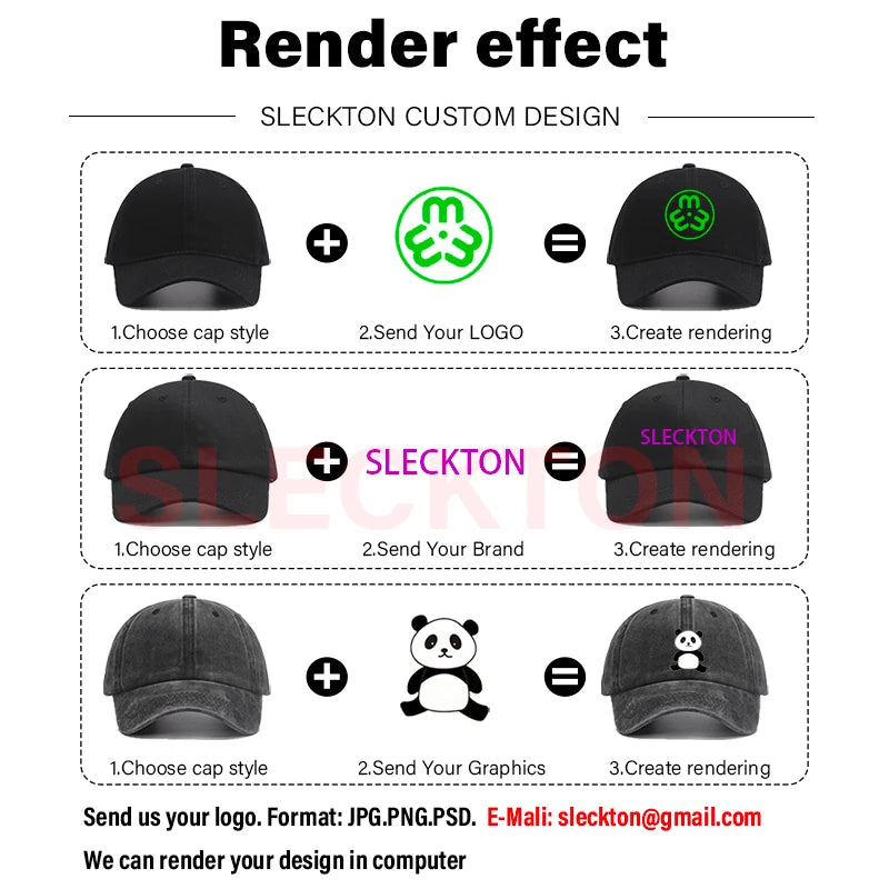 SLECKTON Kasketter med brugerdefineret logo – Hiphop-snapback-kasketter i høj kvalitet – Bogstavbroderi – Branddesign – Trucker-kasket – Engros-kasketter – Voksenstørrelser