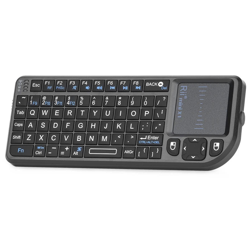 Original Rii X1 2.4GHz Mini Wireless Keyboard English/RU/ES/FR Keyboards with TouchPad for Android TV Box/PC/Laptop