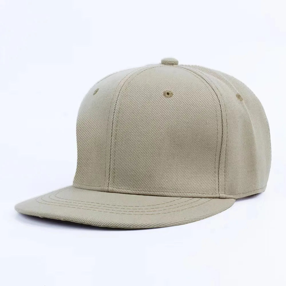 Cappellino da baseball a visiera piatta con logo personalizzato stampato o ricamato, cappellino unisex da esterno, cappellino hip hop "Dad Hat", gorras da uomo, cappellino street snapback