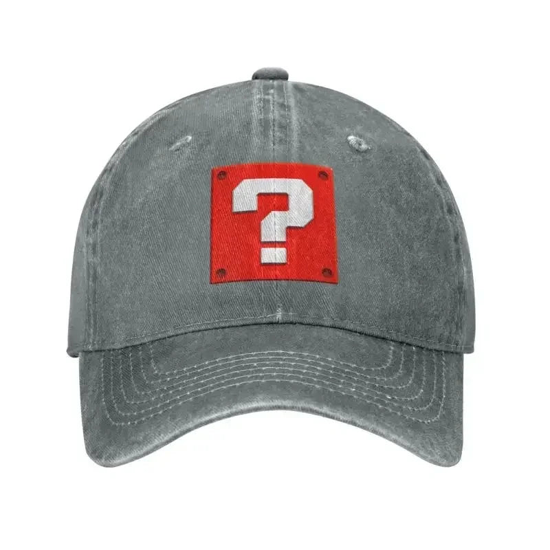 Módní kreslená hra s otázkami – kšiltovka s blokem, baseballová čepice, dámská, pánská, nastavitelná, unisex, bavlněná, „Dad Hat“, sportovní kšiltovky typu snapback