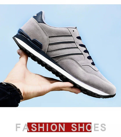 2025 New High Quality Men's Sneakers Leather Casual Shoes Autumn Breathable Men Shoes Male Flat Shoe Men's Casual Shoes