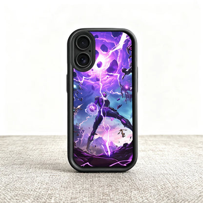 Capa para telemóvel Game F-Fortnite Survival para iPhone 11 12 13 14 15 16 17 Max Pro Plus Air Mini, capa macia preta com proteção da lente