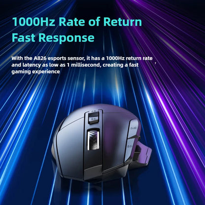 G2 Wired Gaming Mouse 12800 DPI RGB Gaming Mouse with 9 Programmable Buttons, 1000Hz Polling Rate, Ergonomic Wired Gaming Mouse for PC & Laptop