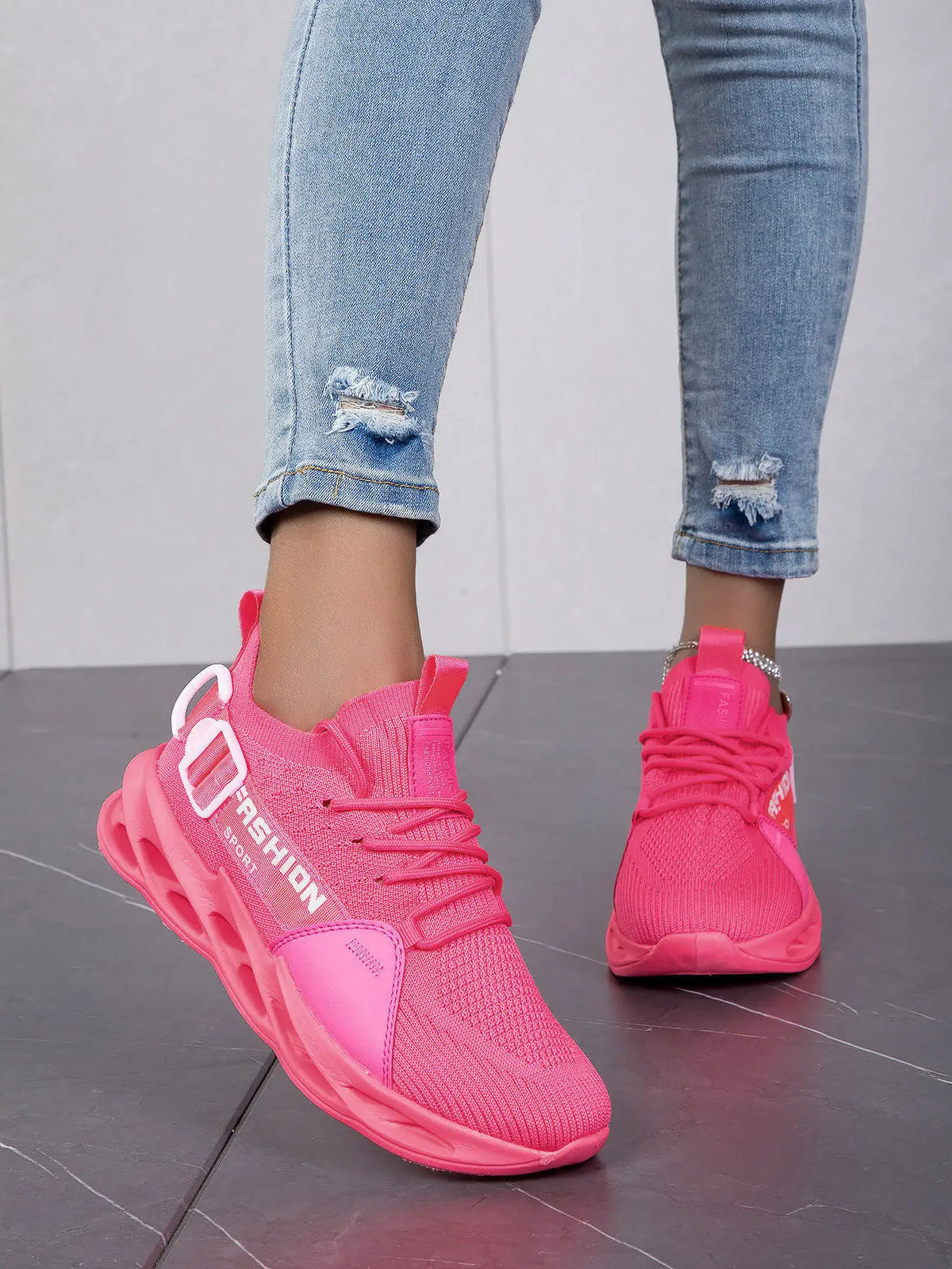 Modische lila Freizeit-Sneaker für Damen und Herren, Blade-Laufschuhe, große Größe 48, leichte, atmungsaktive Sportschuhe für Herren, Mesh-Sneaker