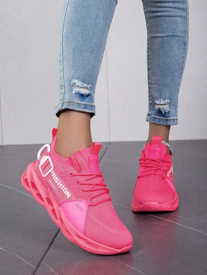 Modische lila Freizeit-Sneaker für Damen und Herren, Blade-Laufschuhe, große Größe 48, leichte, atmungsaktive Sportschuhe für Herren, Mesh-Sneaker