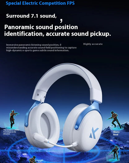 MCHOSE V9 Pro Wireless Gaming Headset – Bluetooth Noise Cancelling Headphones with Microphone, Low Latency Audio & Deep Dynamic Sound