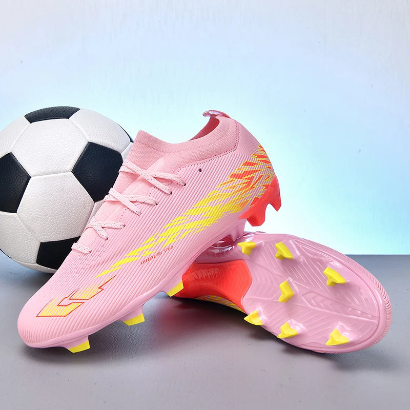 Nouvelles chaussures de football professionnelles pour hommes, chaussures de football antidérapantes, unisexes, respirantes, chaussures de futsal, nouvelles chaussures à crampons, livraison directe, ultralégères