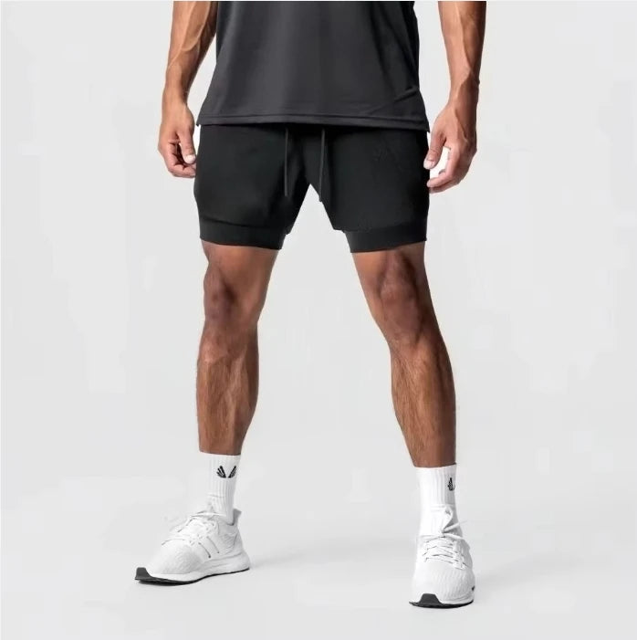 Dragon Ball Anime GOKU Peripheral Printed Double Layer Shorts 2026 Latest Spring and Summer Sports Men's Loose Breathable Pants