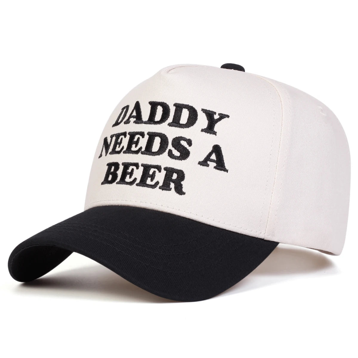 Cappellini da baseball unisex con ricamo "DADDY NEEDS A BEER", per primavera e autunno, da esterno, casual, regolabili, cappellino da sole, cappellino sportivo