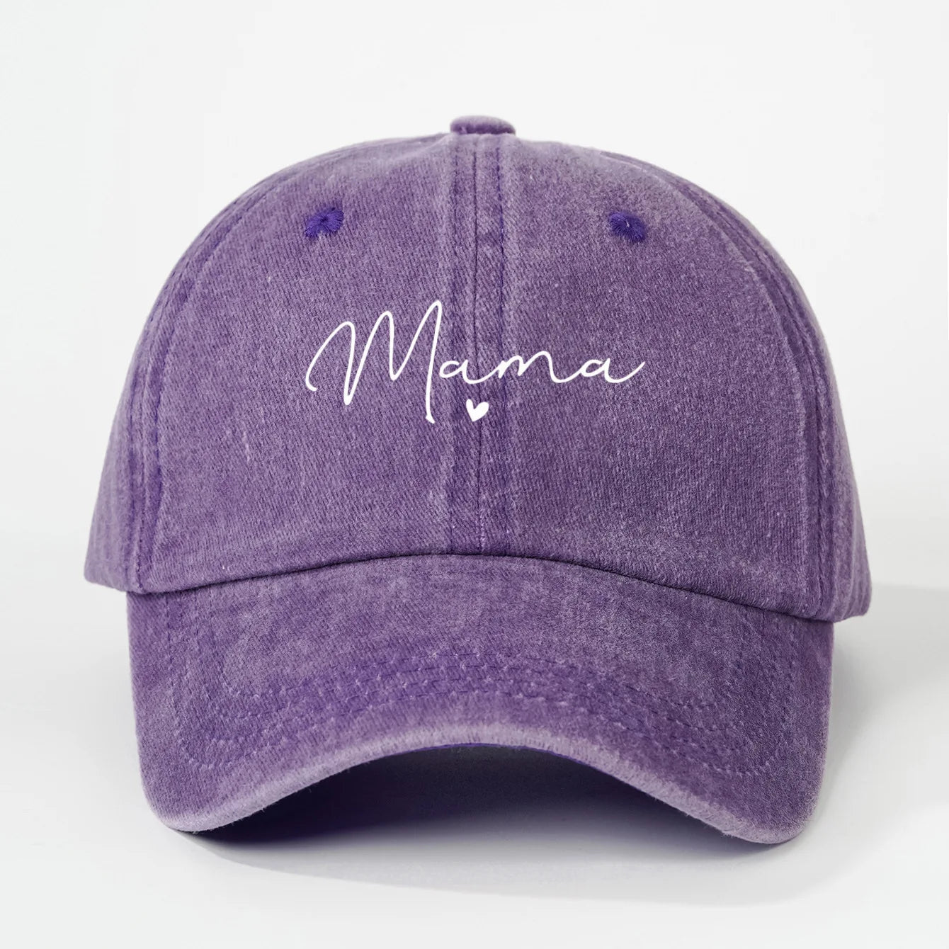 New Printed heart-shaped letters "mama" are fashionable and versatile baseball caps that are suitable for daily outdoor casual w