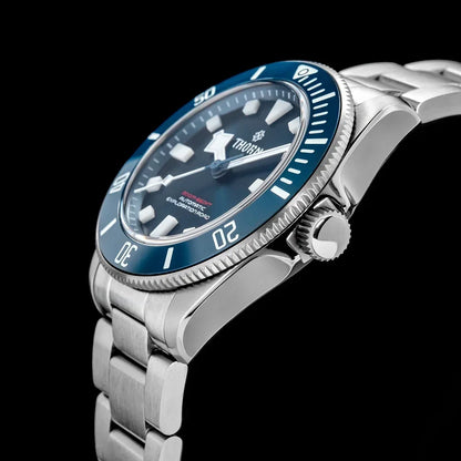 THORN 39mm Titanium Watch Men Homage Vintage PT5000 Movement Automatic Sapphire Crystal C3 Super Luminous 200M Waterproof Watch