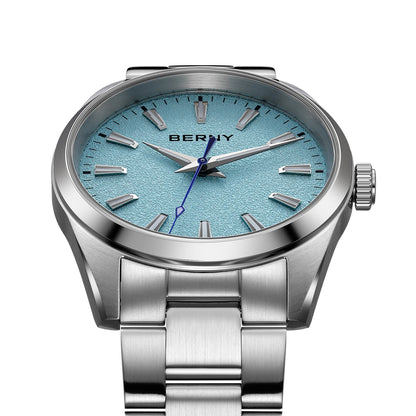 BERNY Men's Watch Luminous AR Sapphire 10ATM Classic  Dress Business Quart Watches for Men Fashion Casual Wristwatch