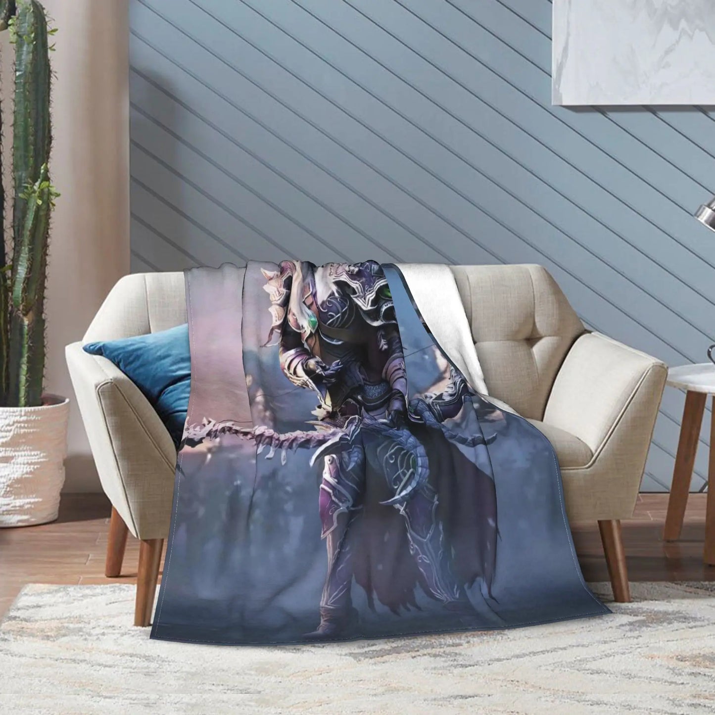 Warm BlanketStudents Travel World of Warcraft  Sylvanas Windrunner Throw Blanket  Flannel Bedspread For Home Decor Bed Cover