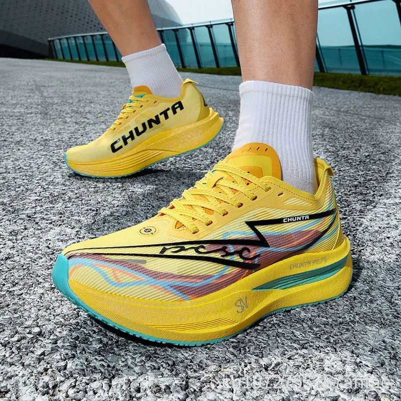 Running Shoes Carbon Board Marathon Men Speciality Sports Breathable Lightweight Women's Comfortable Athletic Chunta Sneakers
