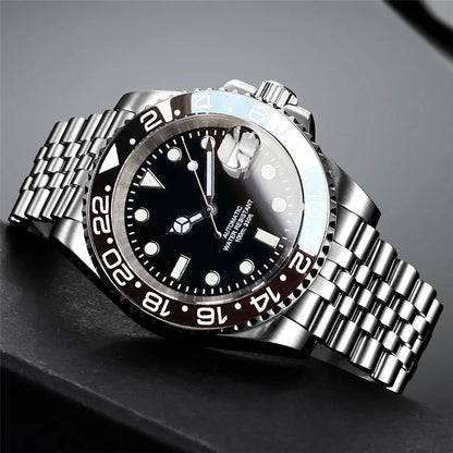 200m Waterproof Miyota8215 Automatic Men Watch Diver Watches 40mm Mechanical Movement Luminous Jubilee Strap Glide Lock Buckle