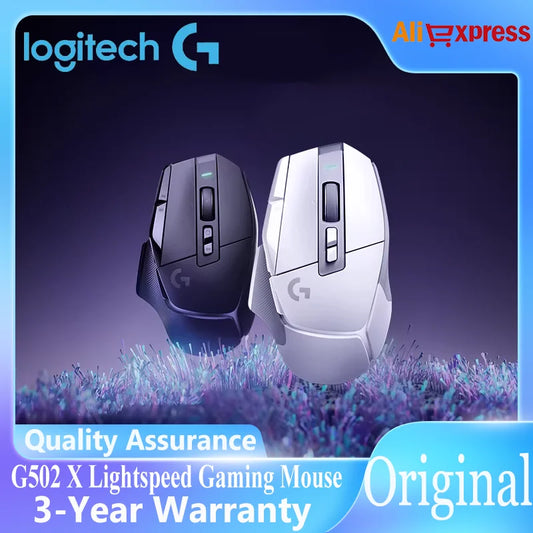 Logitech G502 X Lightspeed Ασύρματο Gaming Ποντίκι με υβριδικούς οπτικομηχανικούς διακόπτες LIGHTFORCE, αισθητήρα gaming HERO 25K, συμβατό, Νέο