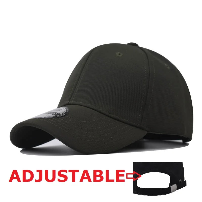 Casquettes Snapback fermées à l'arrière, non réglables, pour homme, de qualité, style hip-hop, ajustées, pour adulte, couleur unie, casquettes de baseball, 57-58 cm, pour petits visages