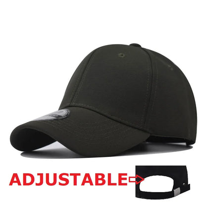 Casquettes Snapback fermées à l'arrière, non réglables, pour homme, de qualité, style hip-hop, ajustées, pour adulte, couleur unie, casquettes de baseball, 57-58 cm, pour petits visages