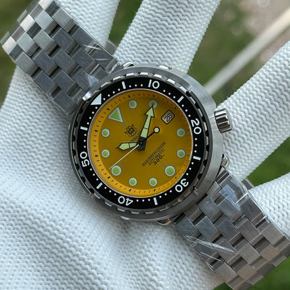 STEELDIVE Popular SD1975 47.5MM Case Red Dial 300M Waterproof AR Sapphire Glass Tuna Dive Mens  NH35 Automatic Watches for You