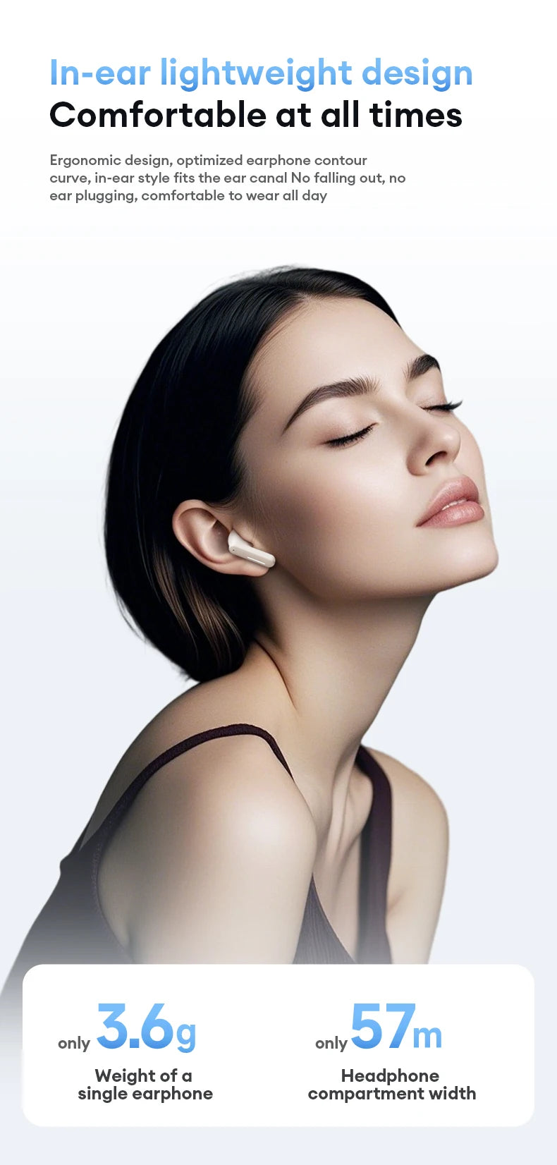 Lenovo LE209 Gaming Headset Wireless Bluetooth 6.0 Earbuds with ANC Noise Reduction, 35H Battery Life Sports Earphones, Waterproof Low Latency Gaming Headphones