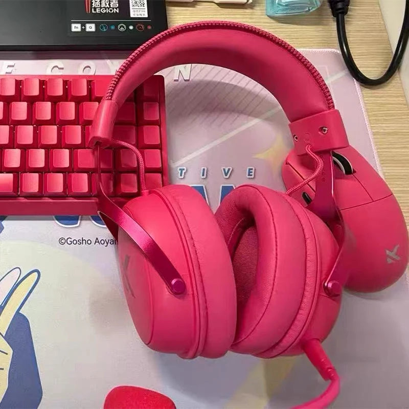 MCHOSE V9 Pro Wireless Bluetooth Headset with Tri-Mode Mic Noise Reduction Dynamic Sound And Low Delay Office And Gaming Gifts