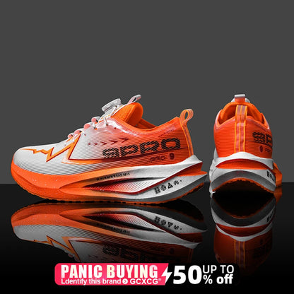 Scarpe da corsa da maratona da uomo con soletta in carbonio, sportive specializzate, traspiranti e leggere; scarpe da ginnastica da donna comode, sportive e antiscivolo