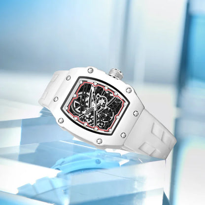 Tonneau Case Trendy Ultra-Thin Quartz Watch Men Creative Hollow Fashion Design Super Luminous Waterproof Personalize AAA Watch