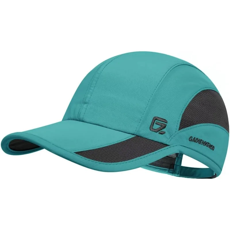 GADIEMKENSD Estate Uomo Sport Corsa Cappellino da baseball Uomo Golf Asciugatura rapida Donna Cappellino a rete con visiera e chiusura a scatto