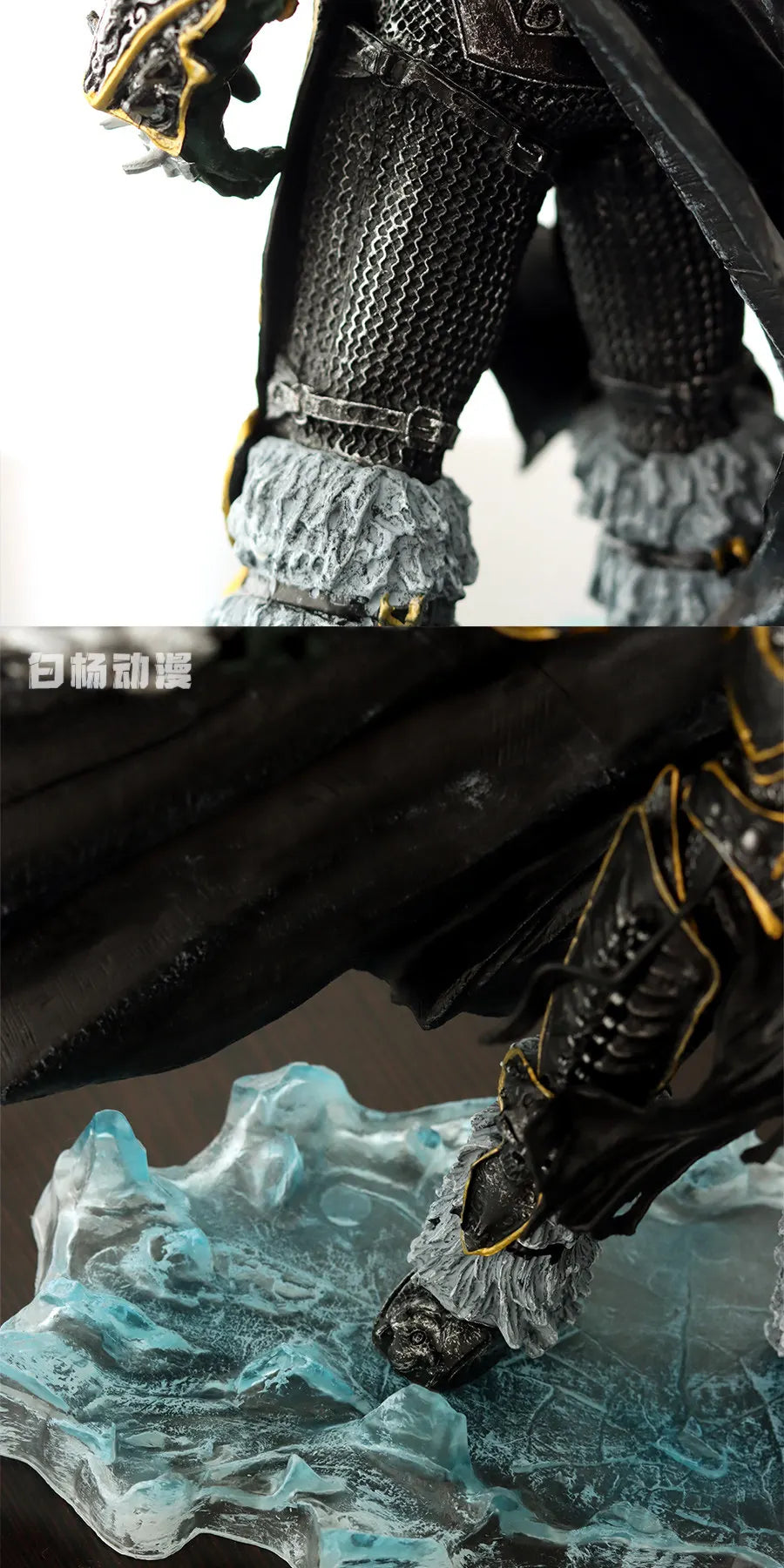 Hot Baiyang Anime World Of Warcraft Lich King Arthas Death Knight Gk Figure Statue Collectible Model Desktop Ornament For Men