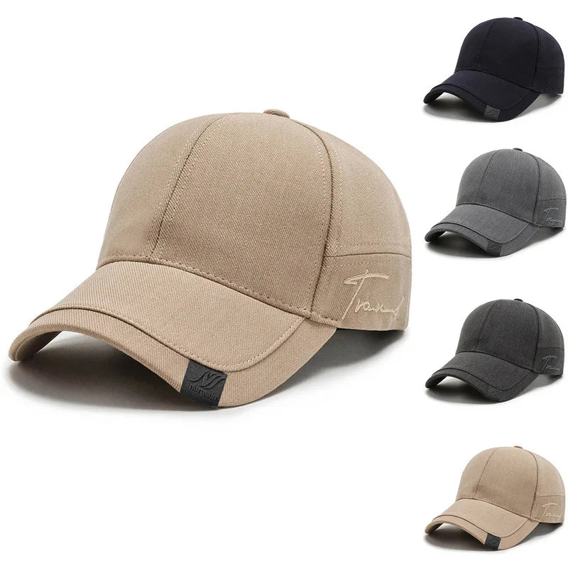 Dry Quickly Sun Cap Woman Outdoors Casual Sport Hat Men Big Size Baseball Cap 60-65cm Adjustable Sun Visor Cap Peaked Cap