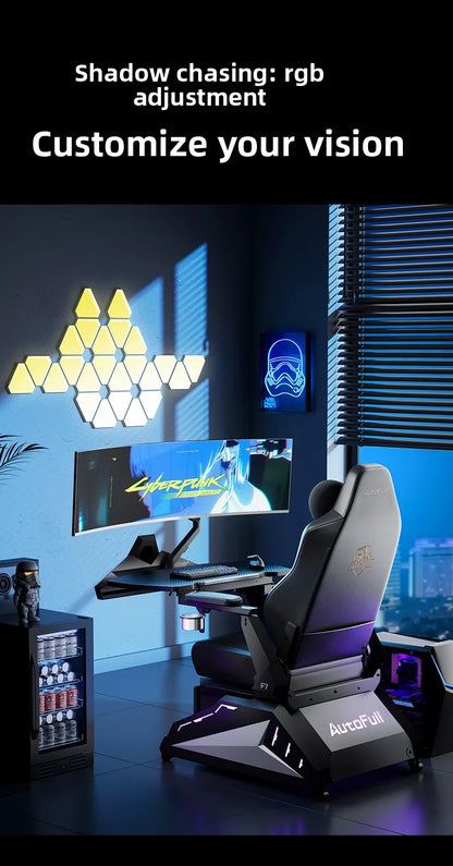 Ergonomic Gaming Office Chair E-Sports Chair with Adjustable Height, Executive Computer Desk Chair, Comfortable Swivel Armchair for Gaming & Work