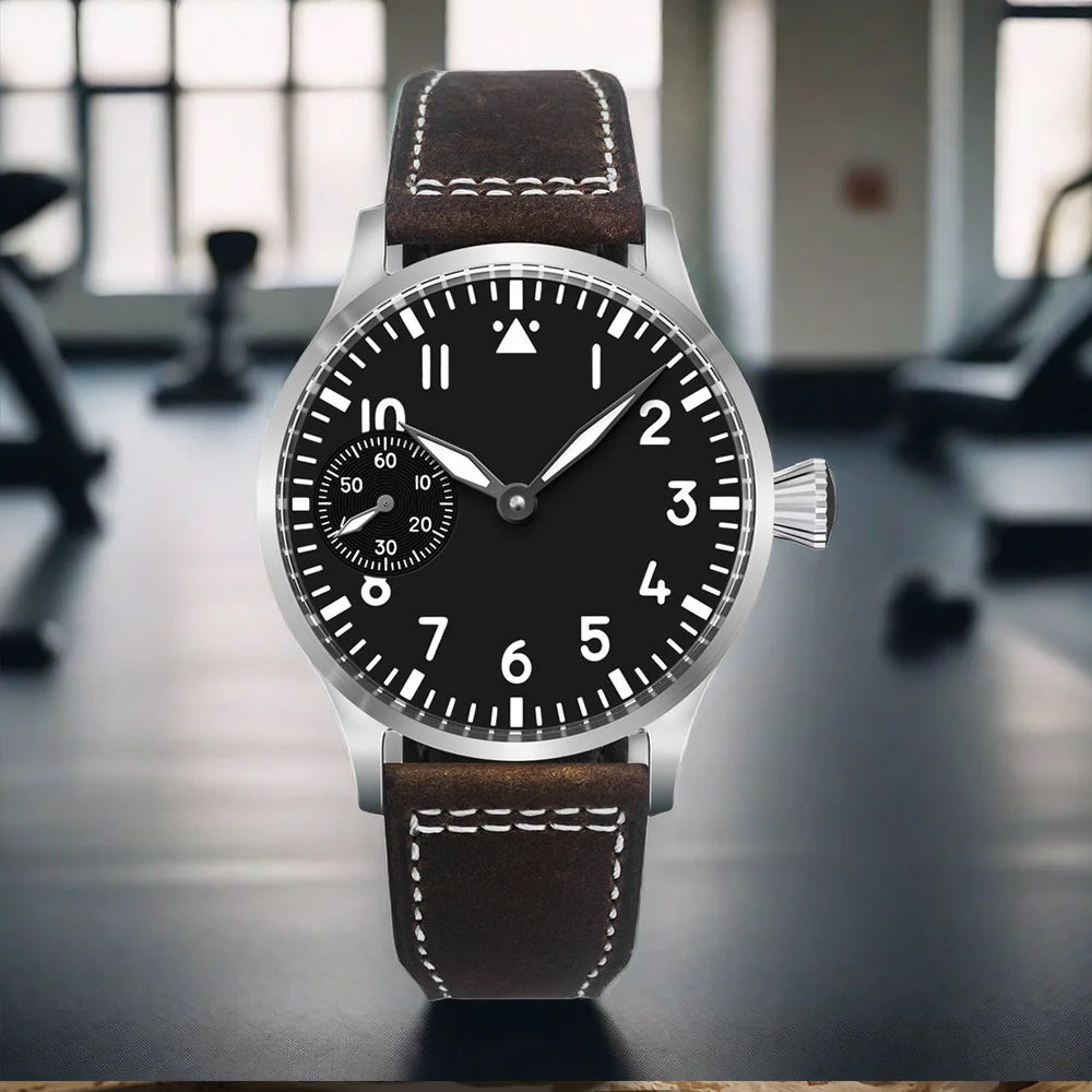 Corgeut Luxury Sapphire Glass 42 Mm Dial St3600 Or St3601 Hand-Wound Movement 316L Steel Case Men'S Watch 30 M Water Resistant