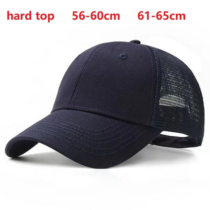 Baseball Caps for Big Head Men Women XXL Oversize High Crown Adjustable Plain Solid Snapback Hats 56-60cm 60-65cm