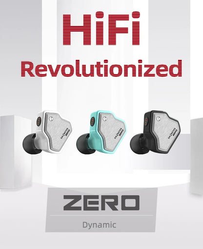7Hz Salnotes Zero HiFi 10mm Dynamic Driver In Ear Earphone IEM Metal Composite Diaphragm N52 Magnet