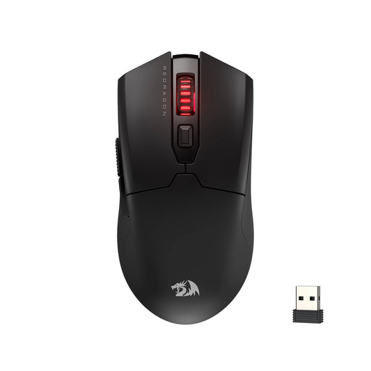 Redragon M995 Pro Wireless Gaming Mouse, 26000 DPI Bluetooth & 2.4G Wireless Gaming Mouse, Wired RGB Gaming Mouse with PixArt 3395 Sensor
