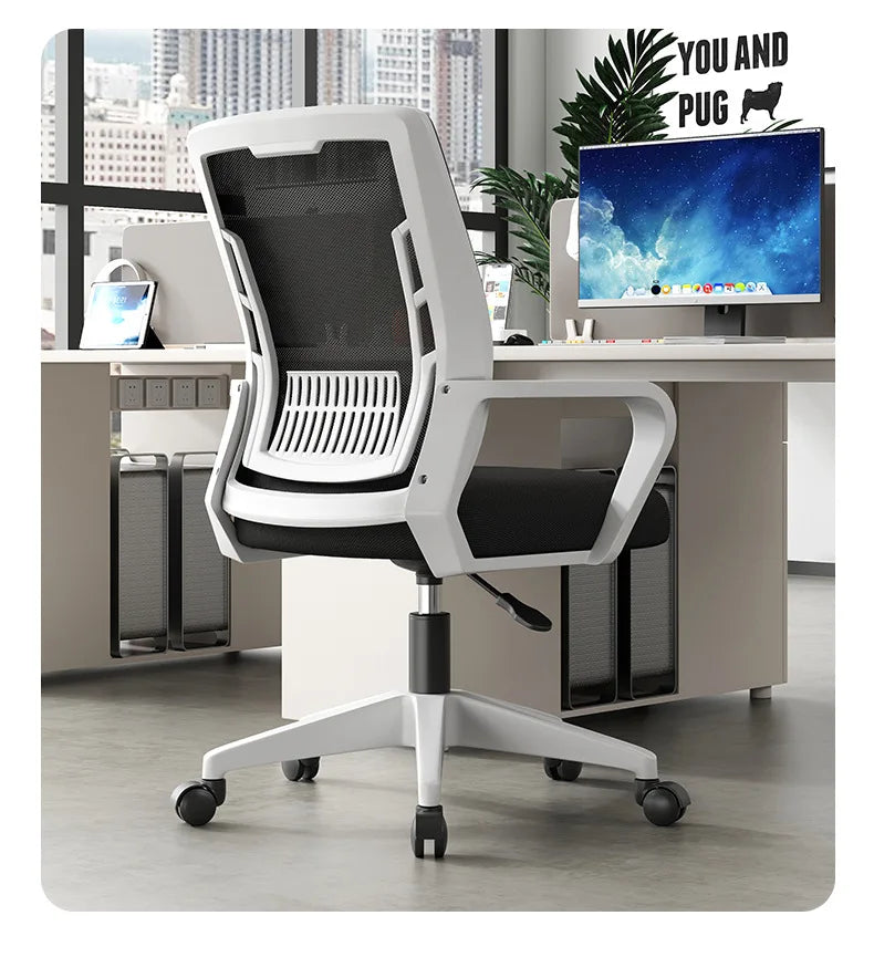 Ergonomic Gaming Chair Office Chair with Adjustable Headrest, Lumbar Support, Liftable Seat, Swivel Design, Comfortable Home Office Chair