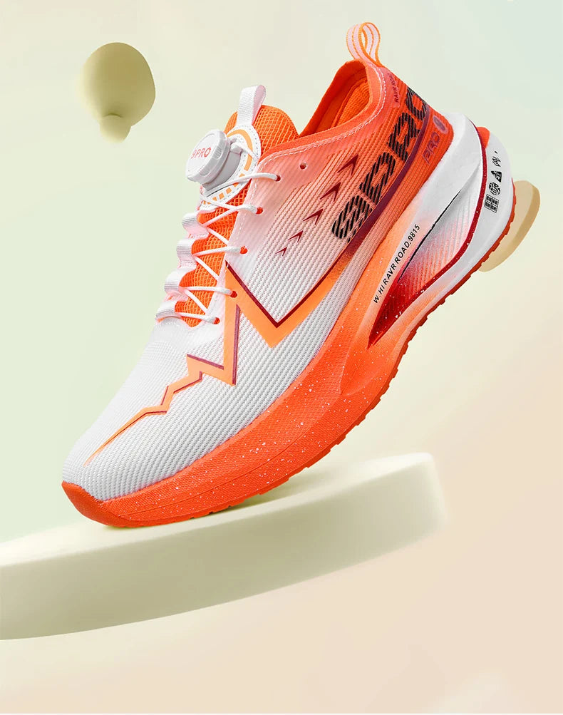Scarpe da corsa da maratona da uomo con soletta in carbonio, sportive specializzate, traspiranti e leggere; scarpe da ginnastica da donna comode, sportive e antiscivolo