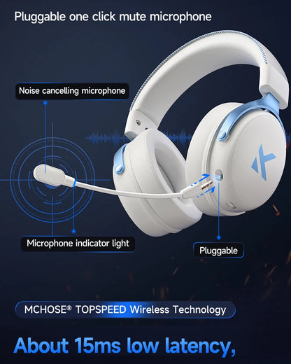 MCHOSE V9 Pro Electronic Sports Headset Three Mode Game USB Wireless 7.1 Channel Surround Sound Portable Headset with Microphone