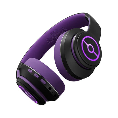 CHENFENG Wireless RGB Bluetooth Headphones with Active Noise Cancelling, HiFi Stereo Wireless Bluetooth Headphones with Microphone for Gaming, Music, Sports & Travel