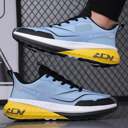 Chaussures de marche pour homme, outdoor, antidérapantes, de bonne qualité, tendance, plates, résistantes à l'usure, respirantes, baskets décontractées, sportives, chaussures de course pour homme