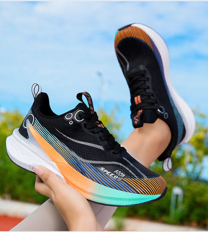 2025 Men's And Women's Professional Carbon Board Marathon Running Shoes Shock Absorption Ultra-light Stable Support Sports Shoes