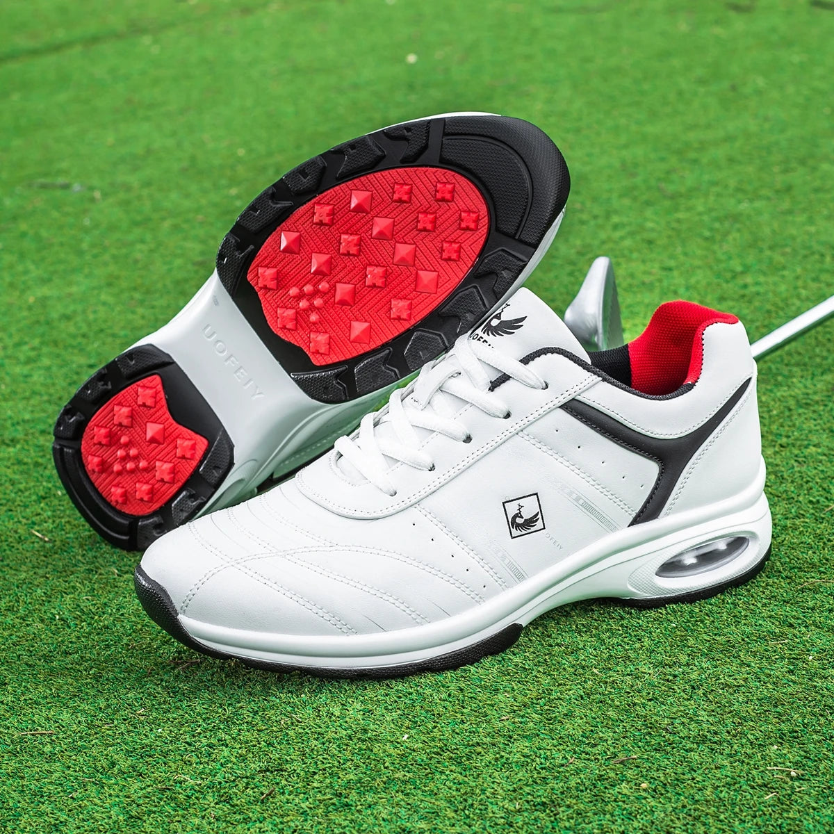 OIMKOI Men Golf Shoes Casual Breathable Waterproof Non-slip Golf Outdoor Training Shoes