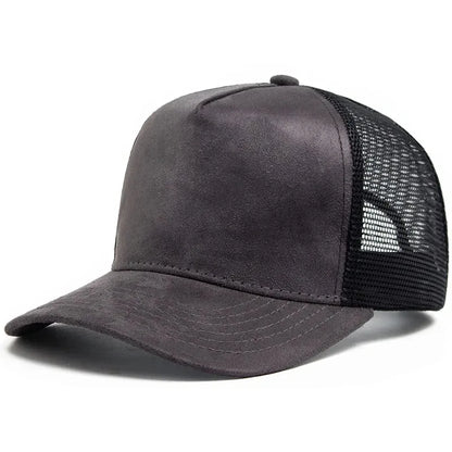 2025 unisex trucker kapa od antilopa s mrežastim 5-panelnim dizajnom i prilagođenim tiskom logotipa, muška bejzbol kapa za proljeće i ljeto, prozračna sportska kapa za žene